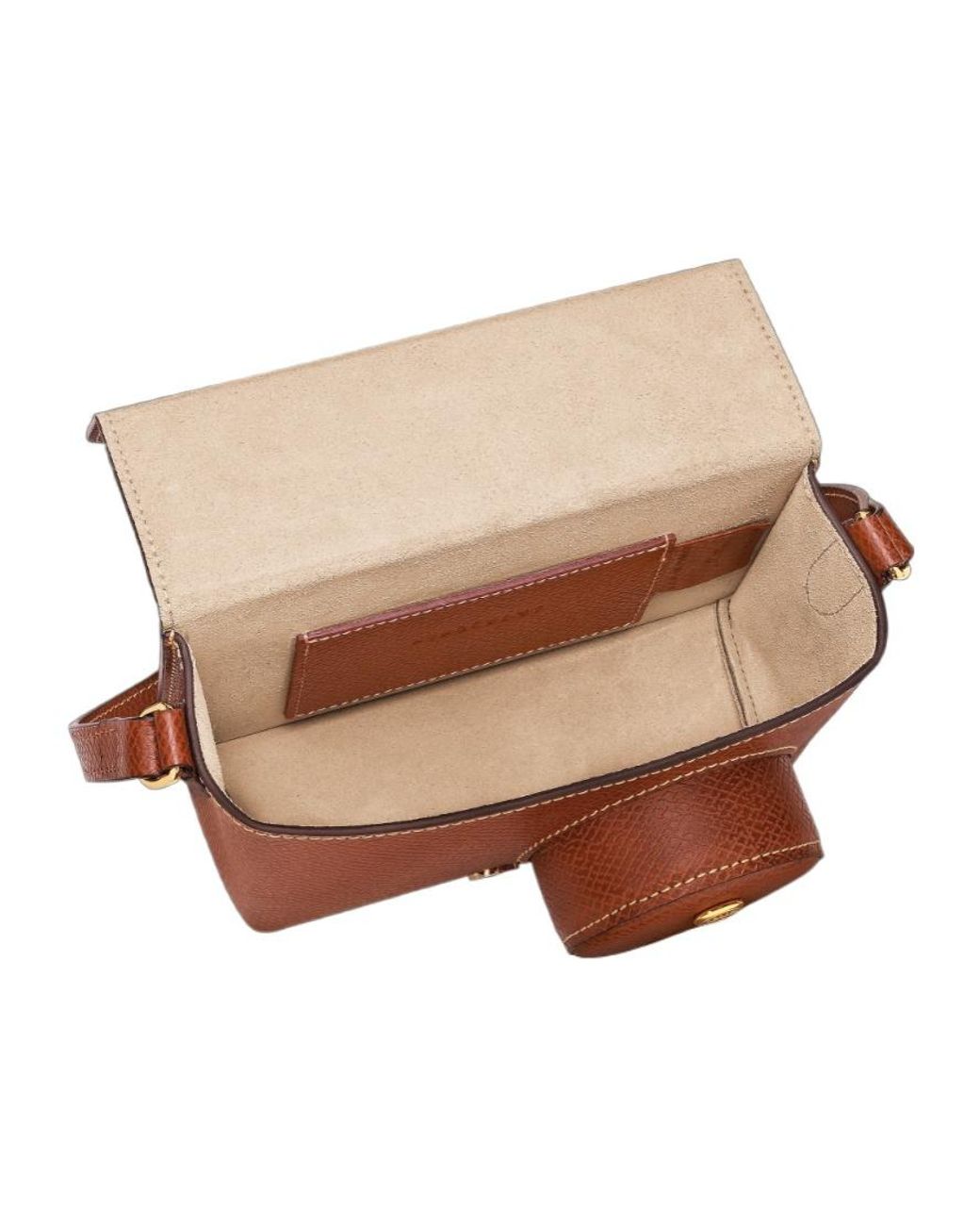 Longchamp Brown Camera Compact Shoulder Bag