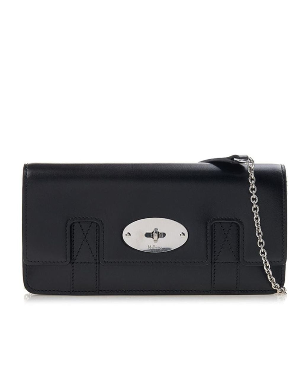 Mulberry Black East West Bayswater Clutch