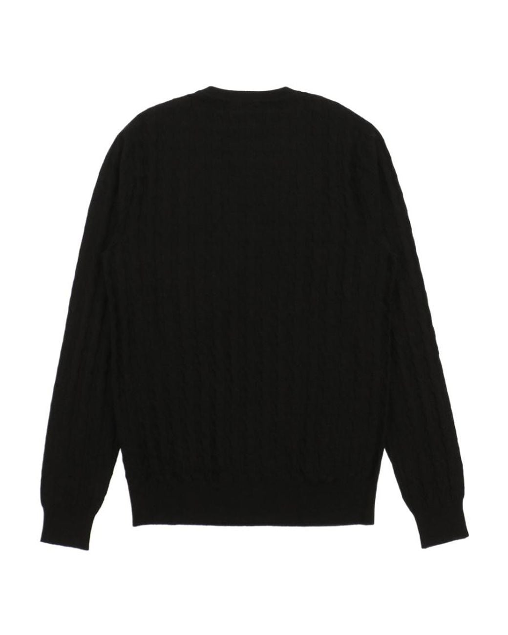 Armani Collezioni Black Knitted Sweater for men