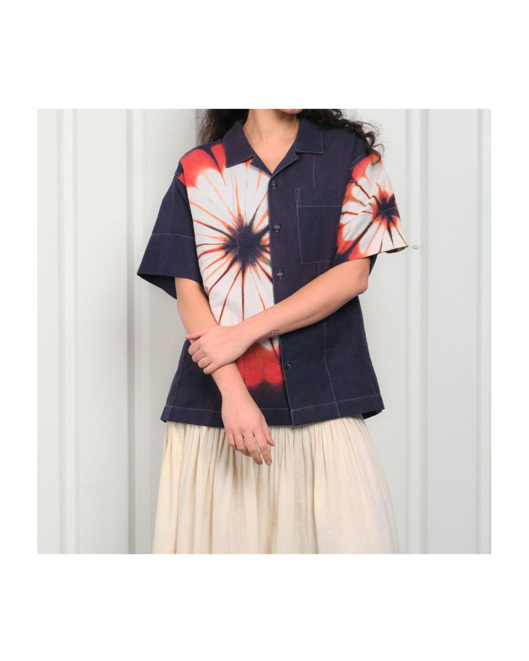 STORY mfg. Blue Greetings Shirt Ss for men