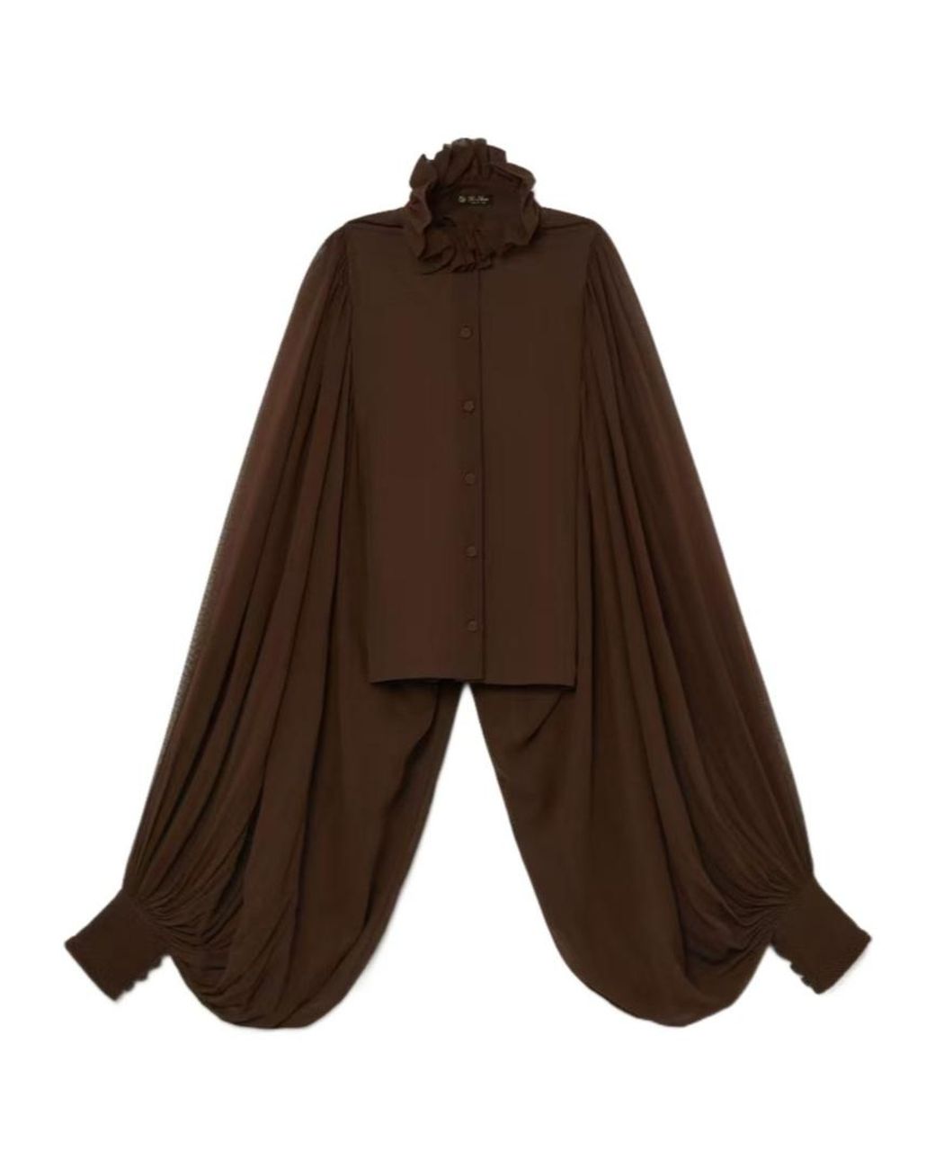 Loro Piana Brown Brace Blouse