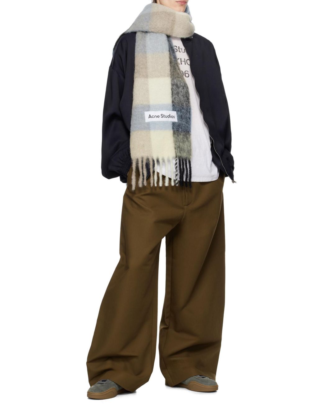 Acne Gray Lace-Up Seakers for men