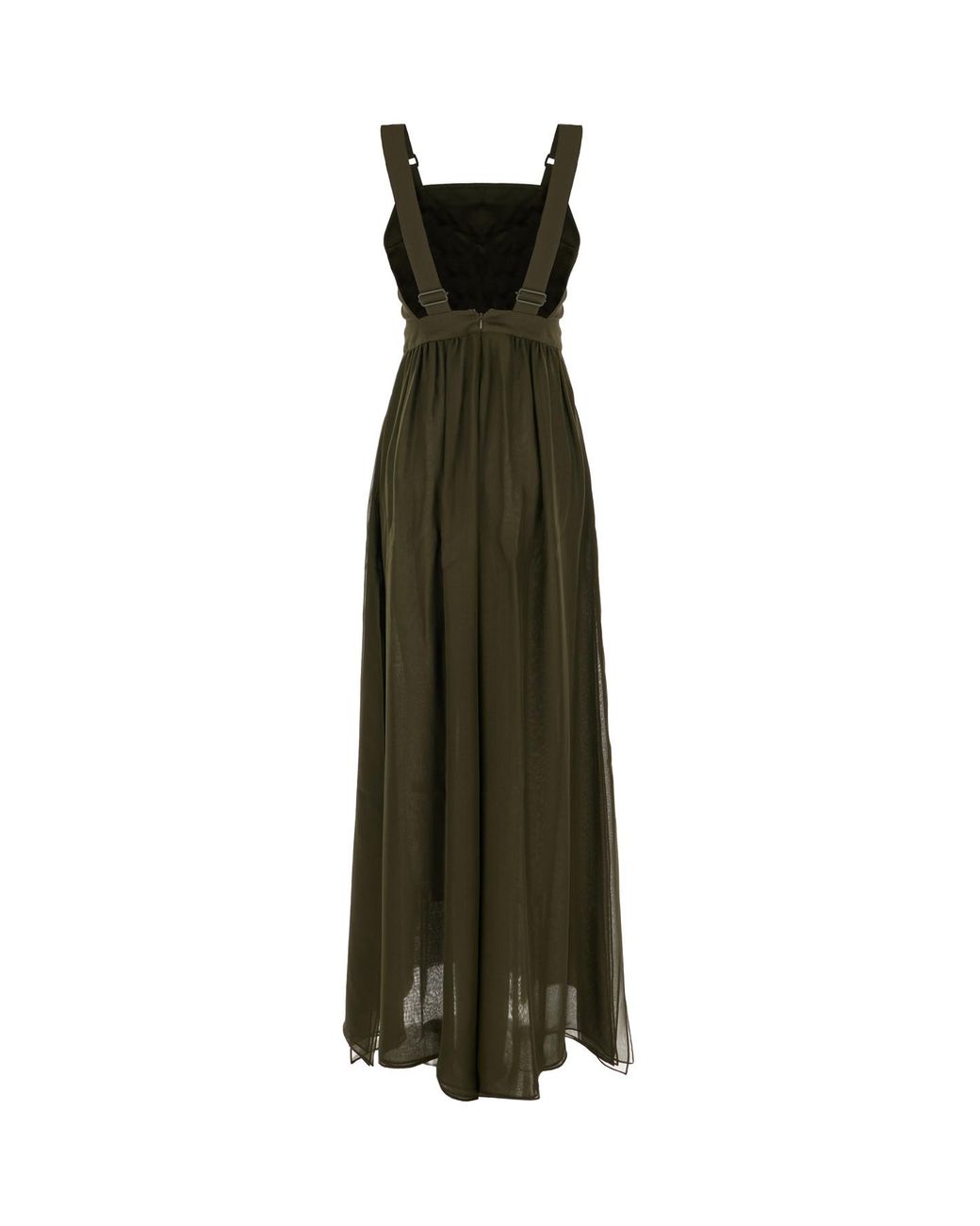 Max Mara Green Argenta Panelled Jumpsuit