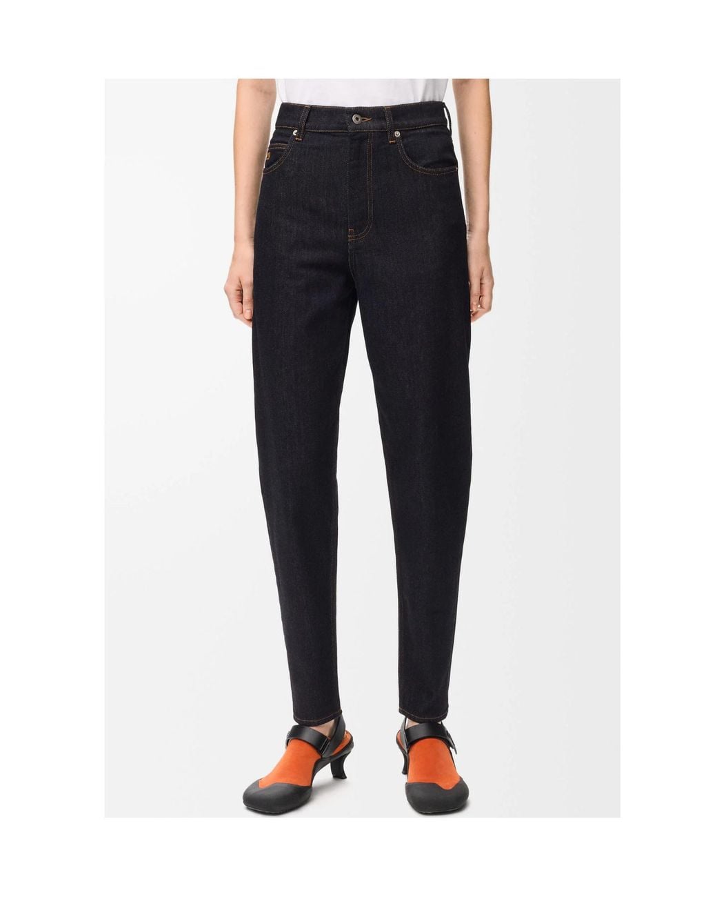 Loewe Blue Anagram-Embroidered Slim-Fit Jeans