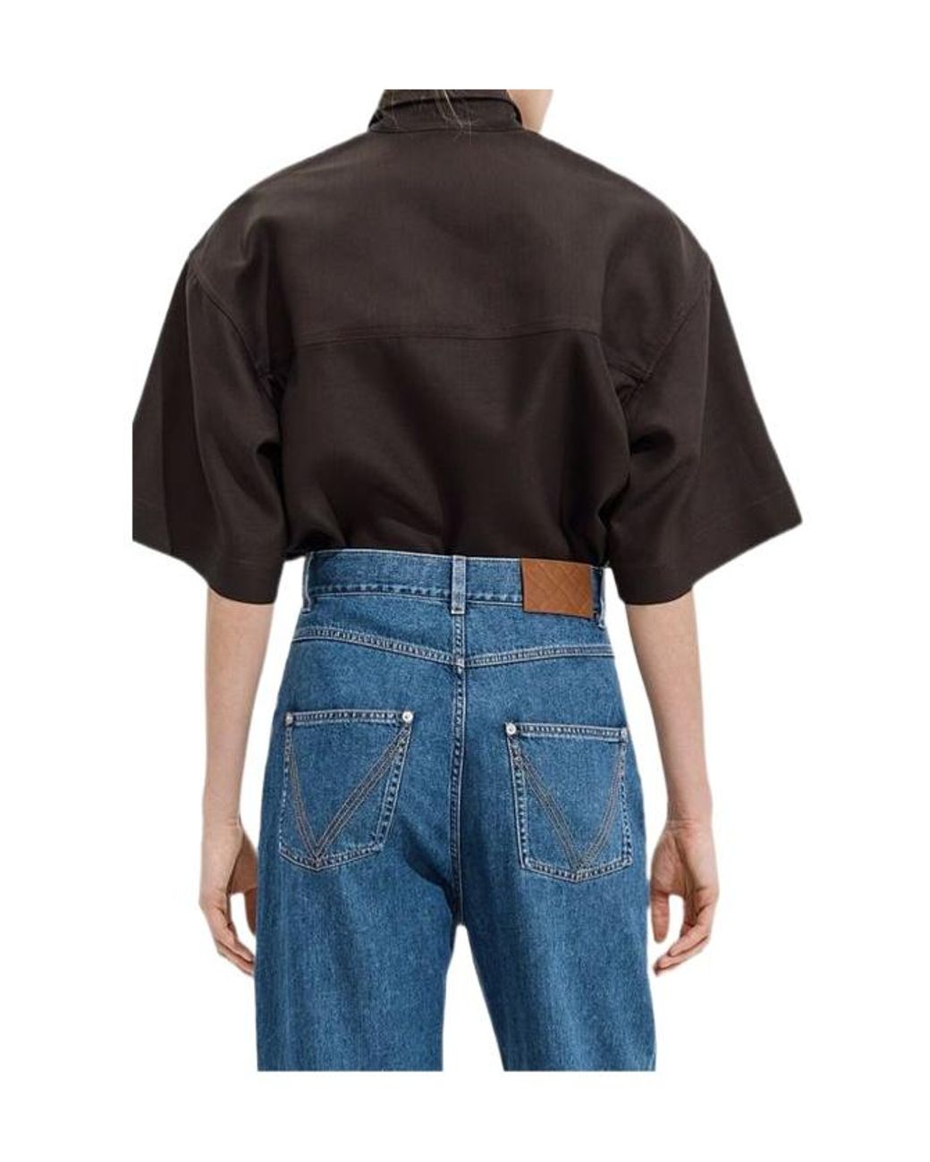 Bottega Veneta Blue Wide Leg Jeans