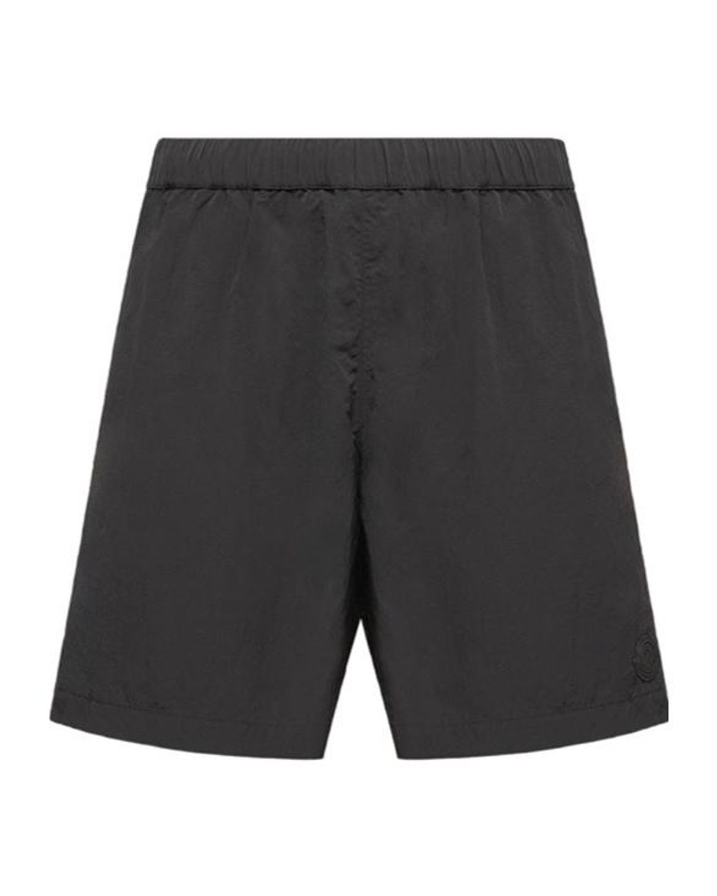 Moncler Gray Elastic Waist Swim Shorts for men