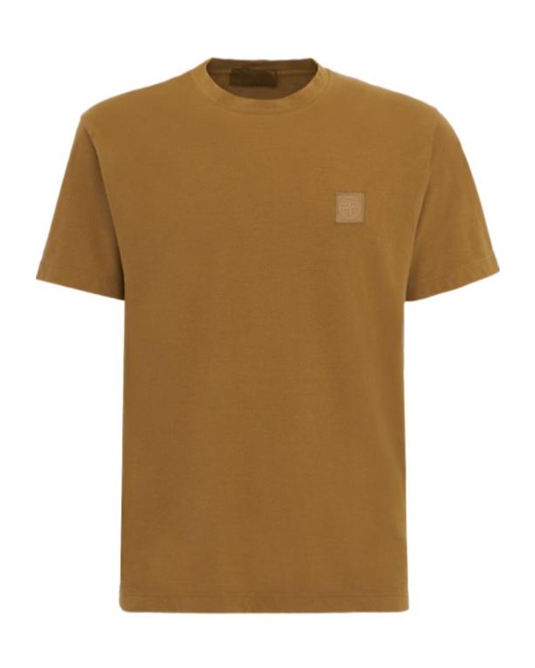 Stone Island Brown Warm Crew Neck Short for men