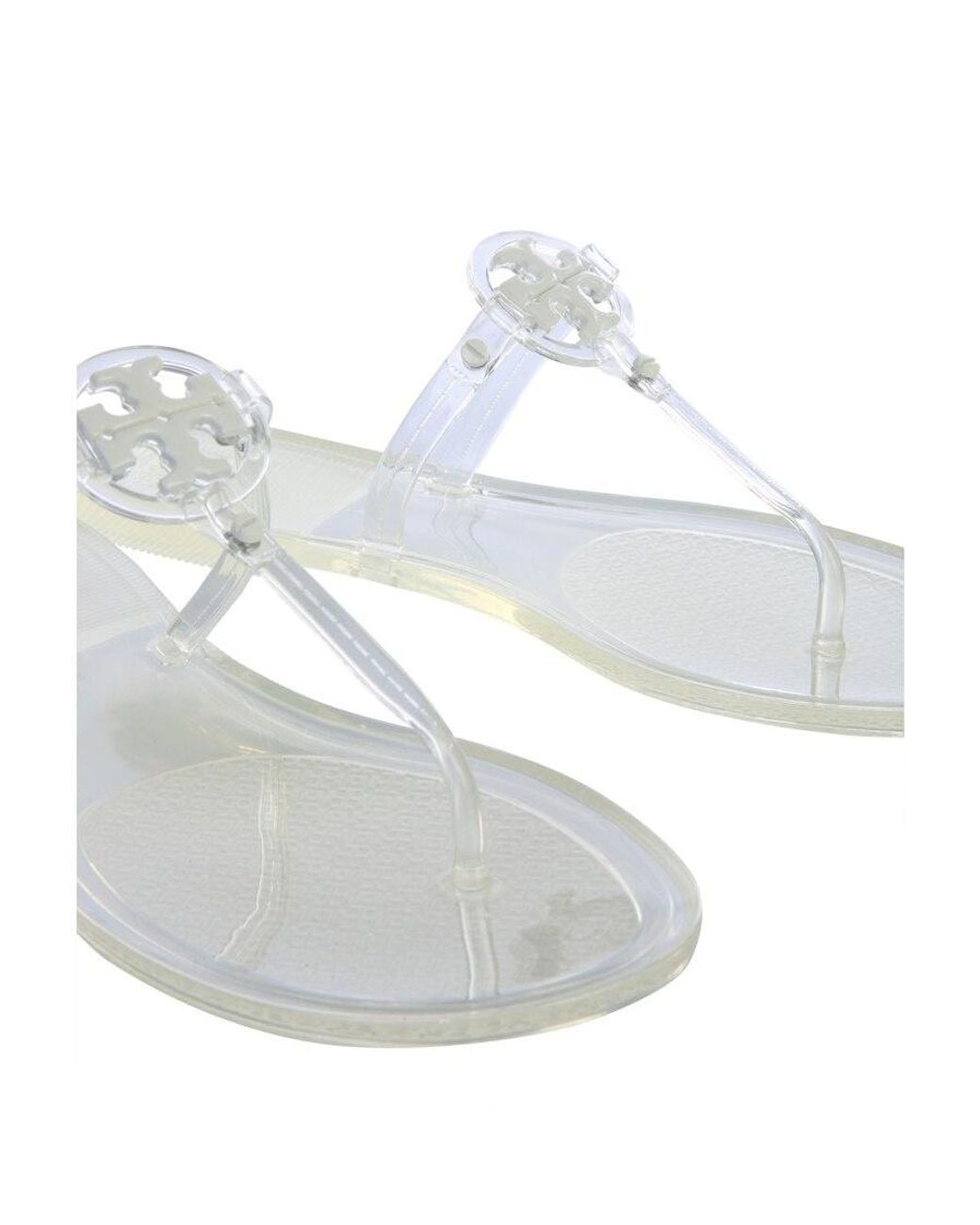Tory Burch White Mini Miller Jelly Sandals