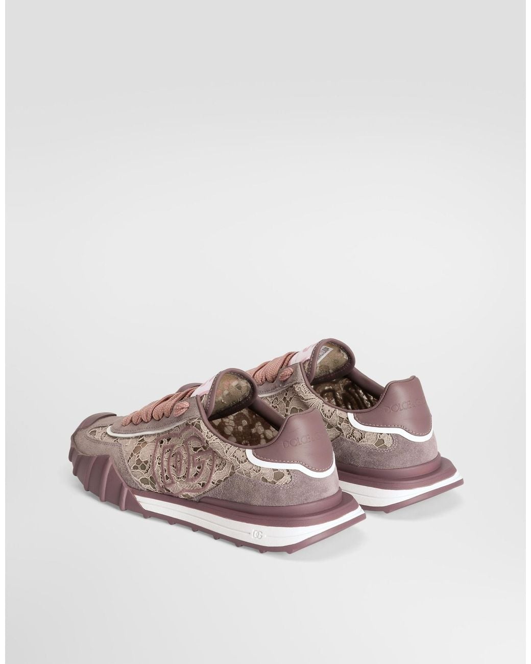 Dolce & Gabbana Brown Dg Athletic Low-Top Lace Sneakers