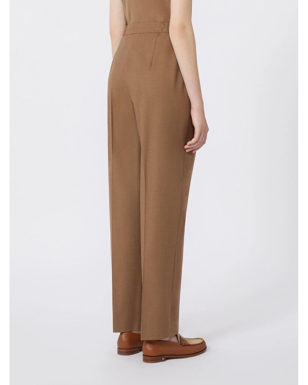 Max Mara Natural Gitti Drawstring Trousers
