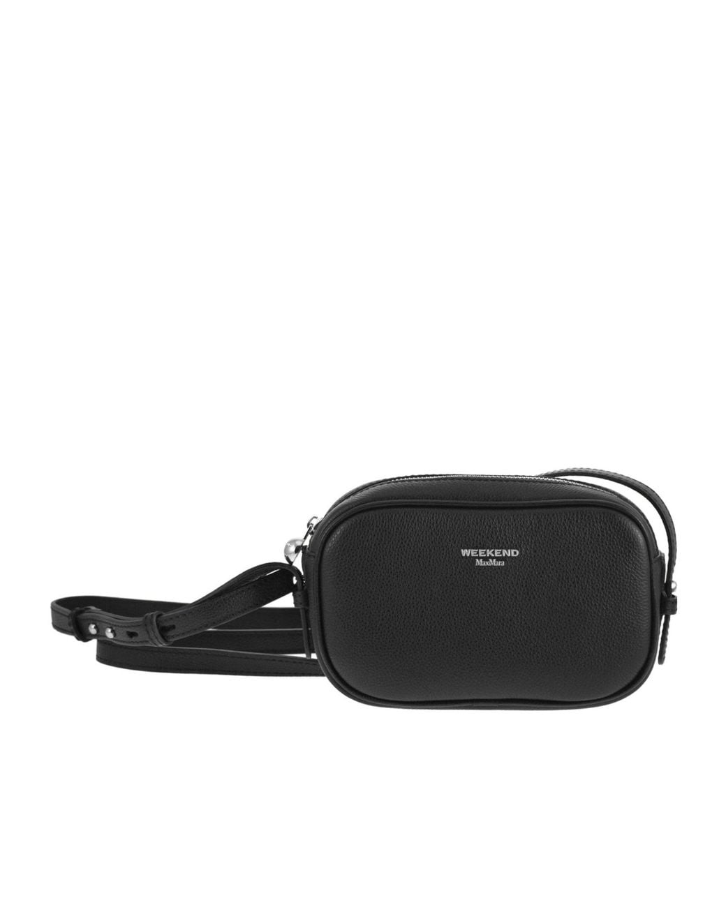 Weekend by Maxmara Black Wkasnob Logo Stamp Crossbody Bag