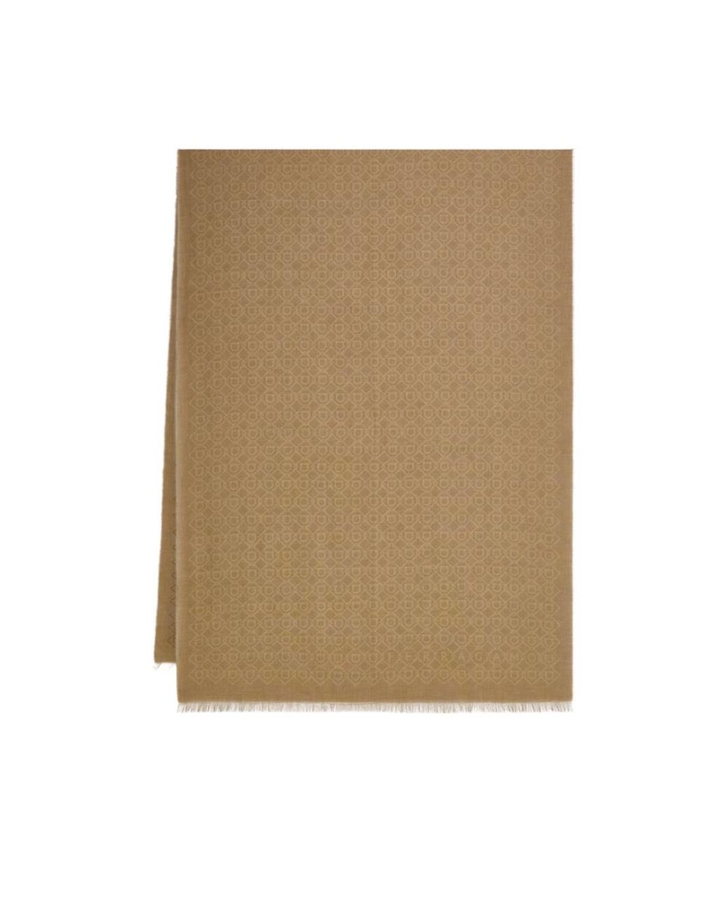 Ferragamo Natural Logo Embellished Stole for men