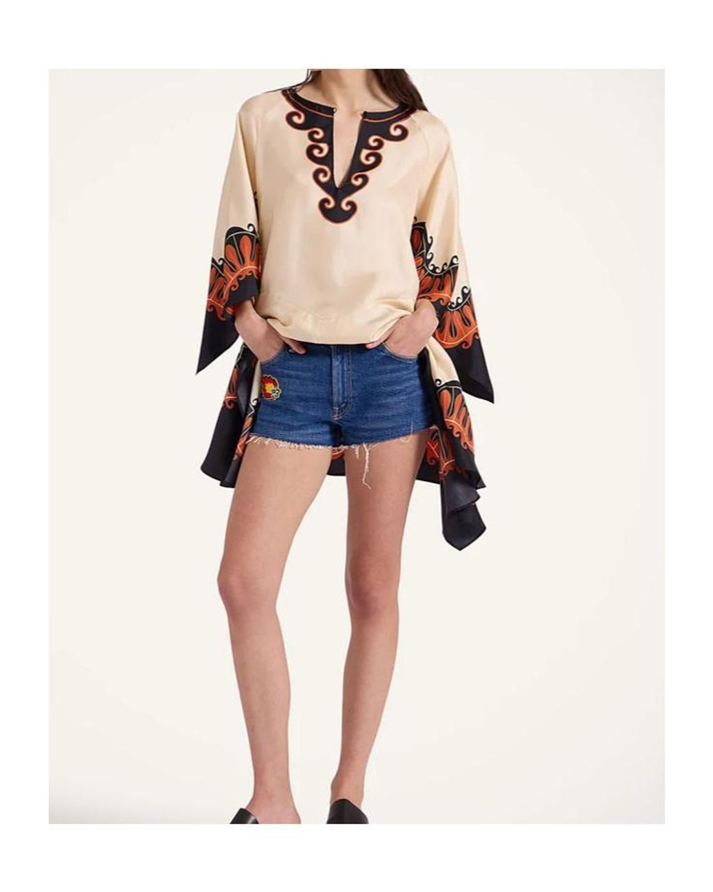 LaDoubleJ Natural La Doublej Belted Printed Dress