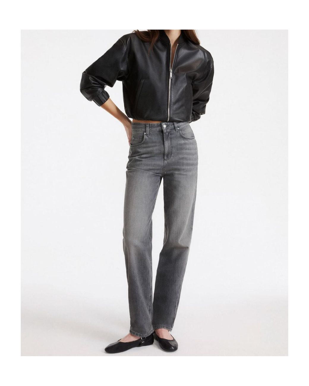 Marella Gray Straight Leg Jeans