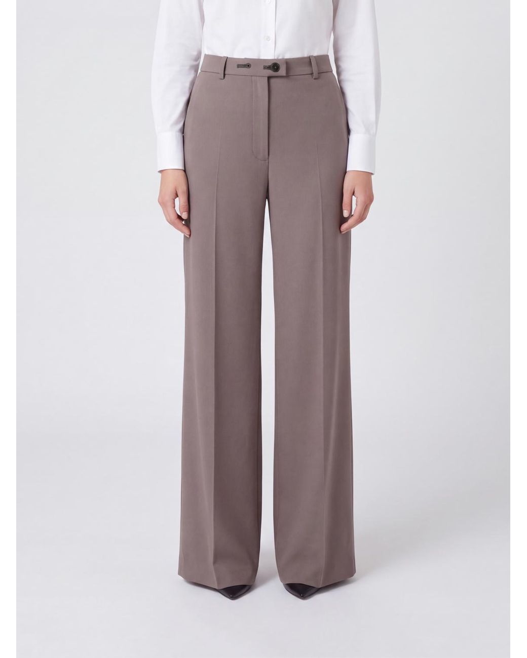 Jil Sander Gray Casual Pants With Belt Loops