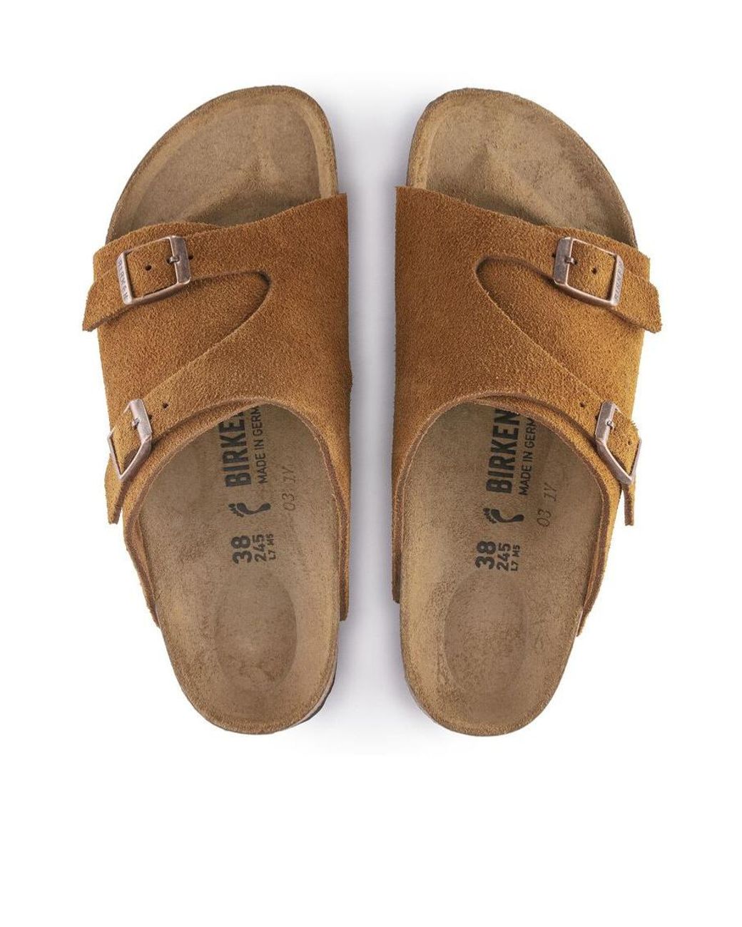 Birkenstock Brown Zurich Double Buckled Sandals for men