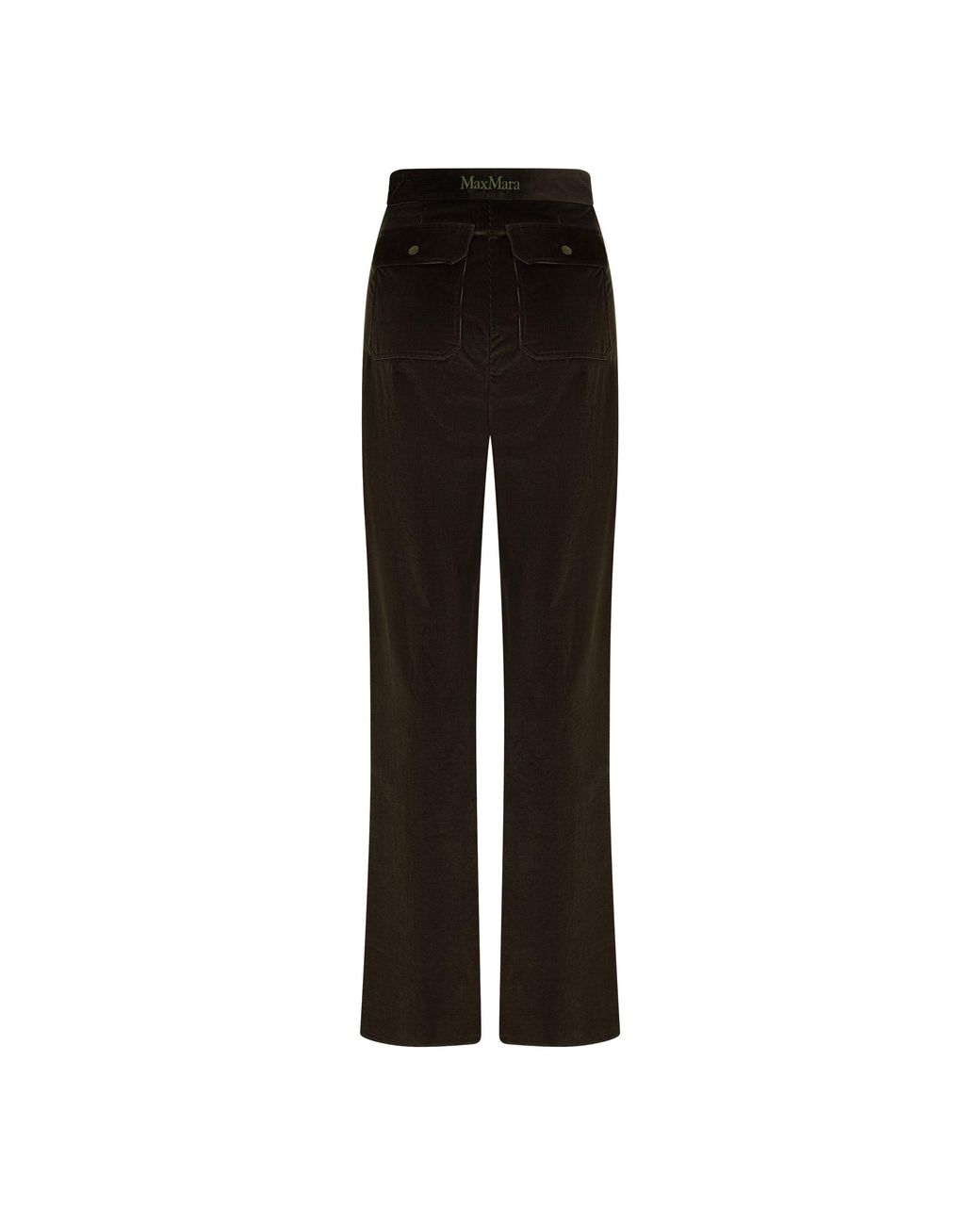 Max Mara Black High-Waisted Wide-Leg Casual Pants