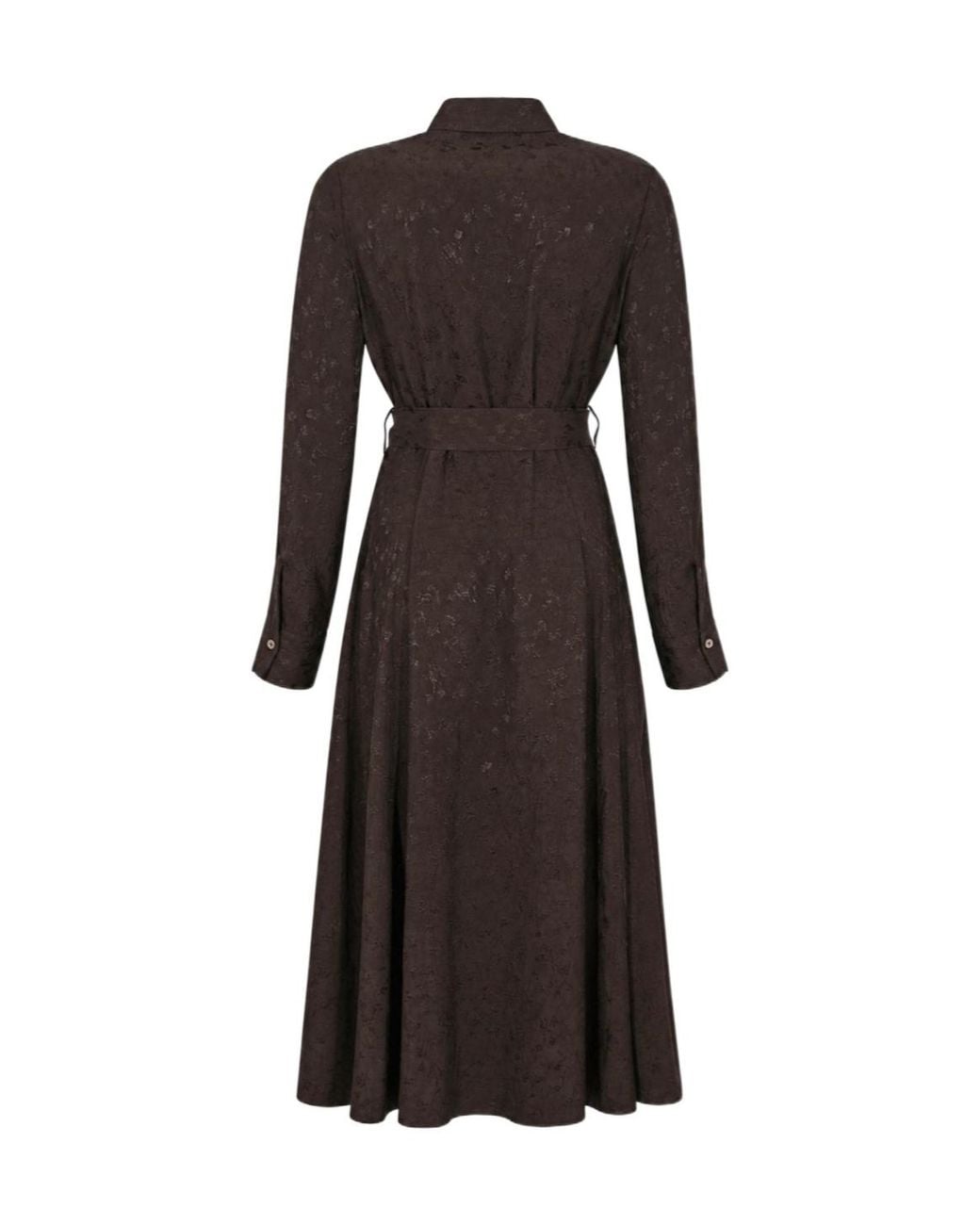 Pinko Brown Long Shirt Dress