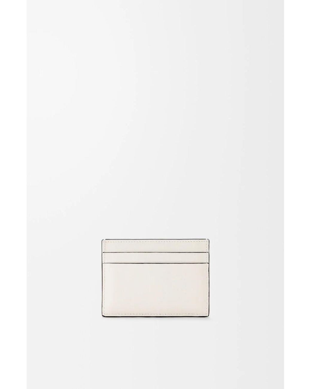 Loewe White Logo Embossed Cardholder