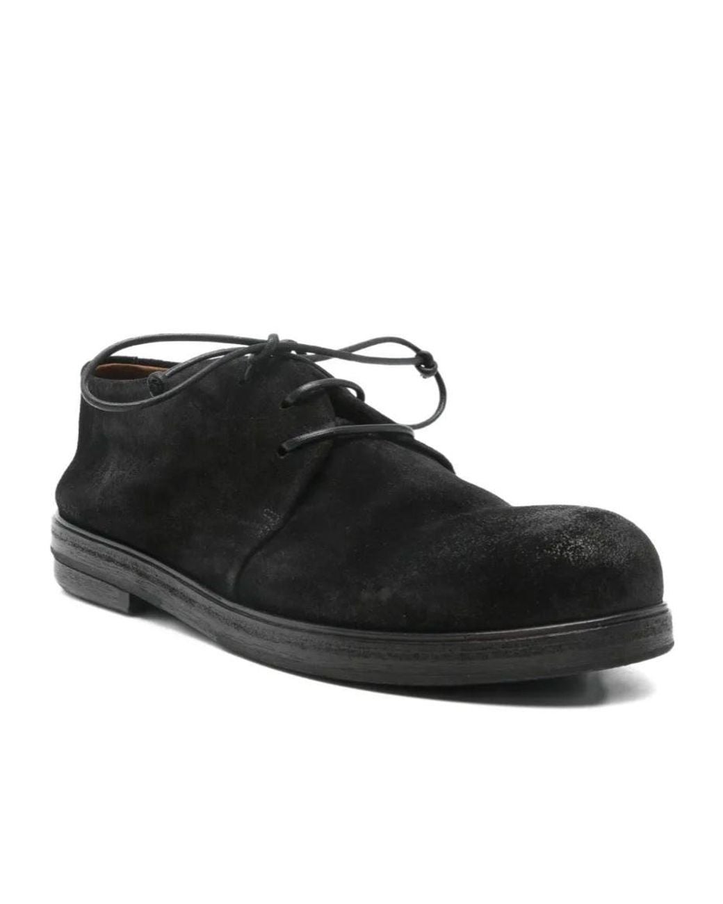 Marsèll Black Lace-Up Derby Shoes