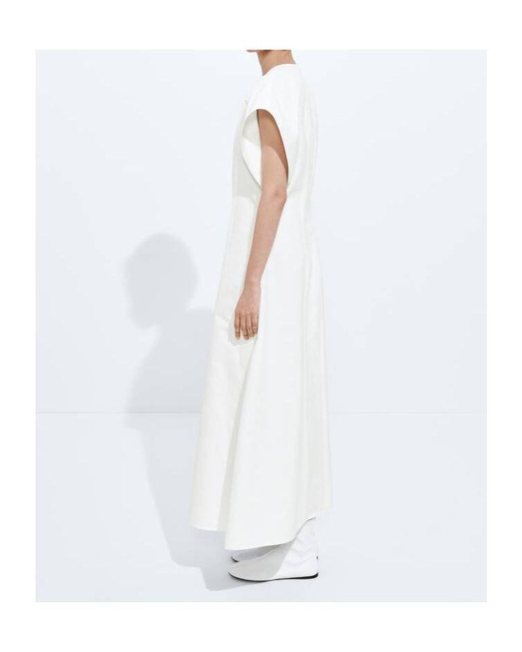 Bottega Veneta White Compact Cotton Dress