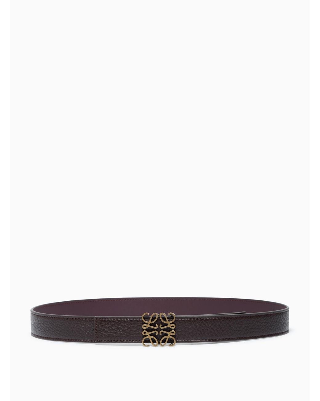 Loewe White Double-Sided Anagram Belt
