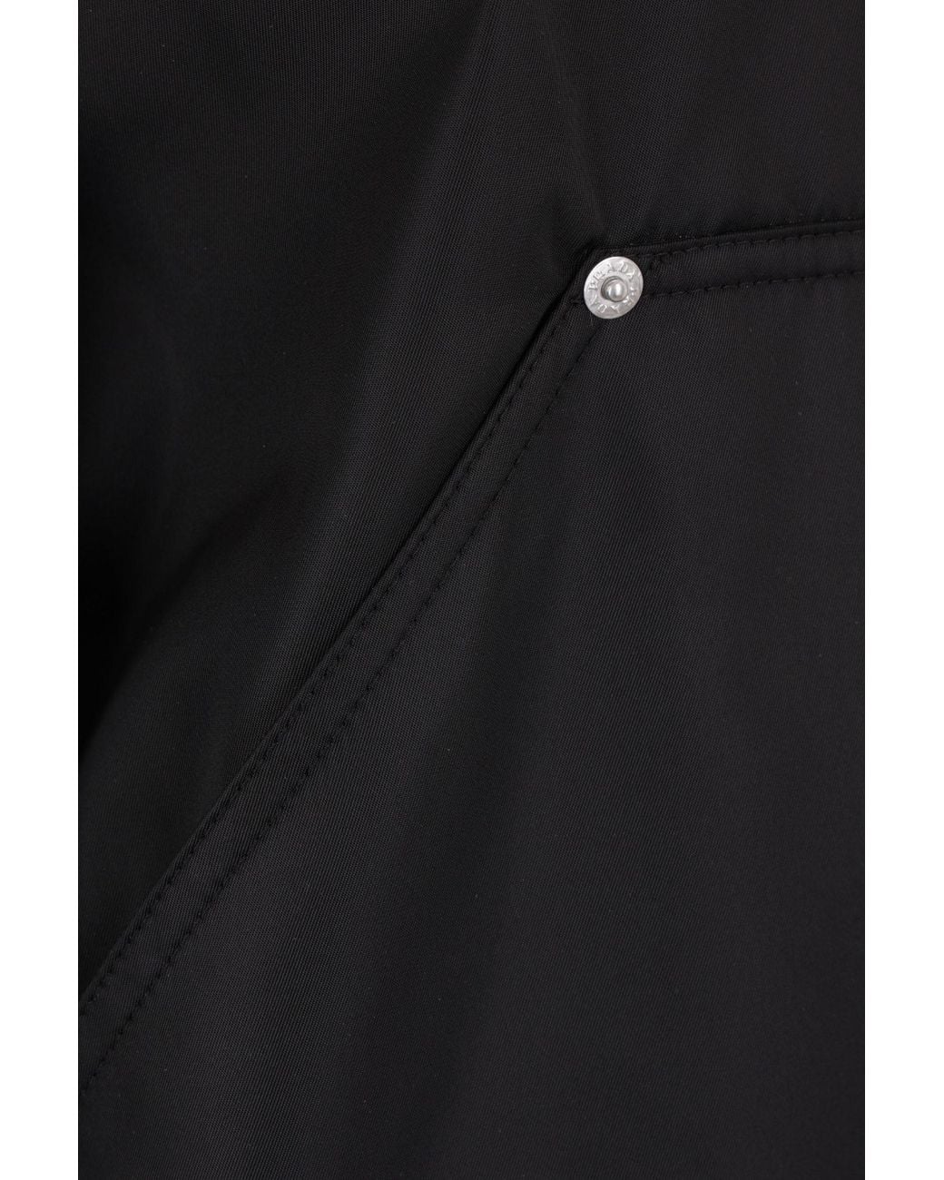 Prada Black Re-Nylon Triangle-Logo Hooded Jacket for men