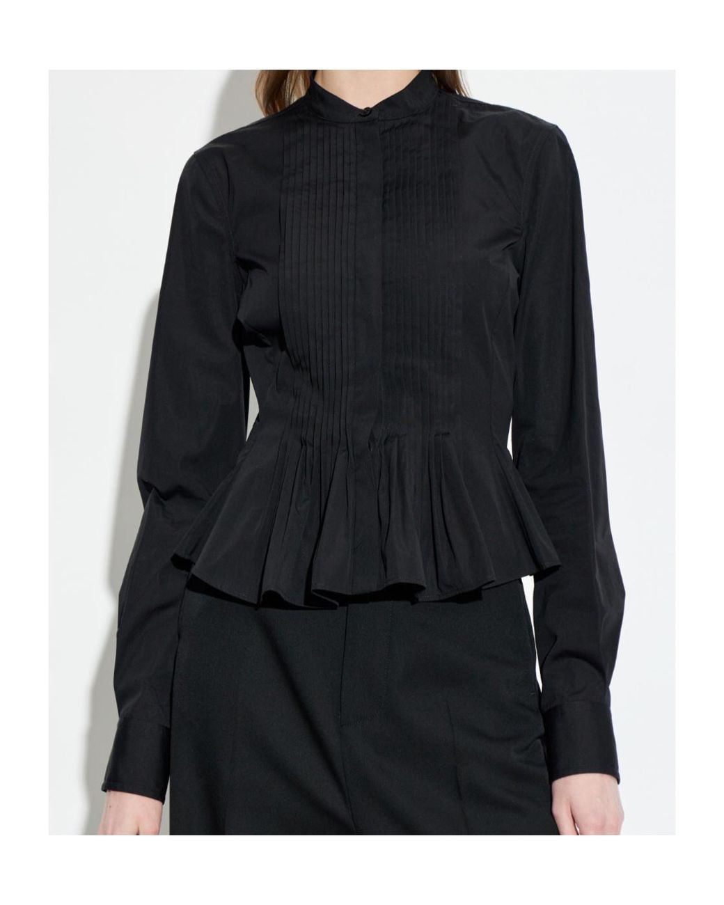 McQueen Blue Ruffled Shirt