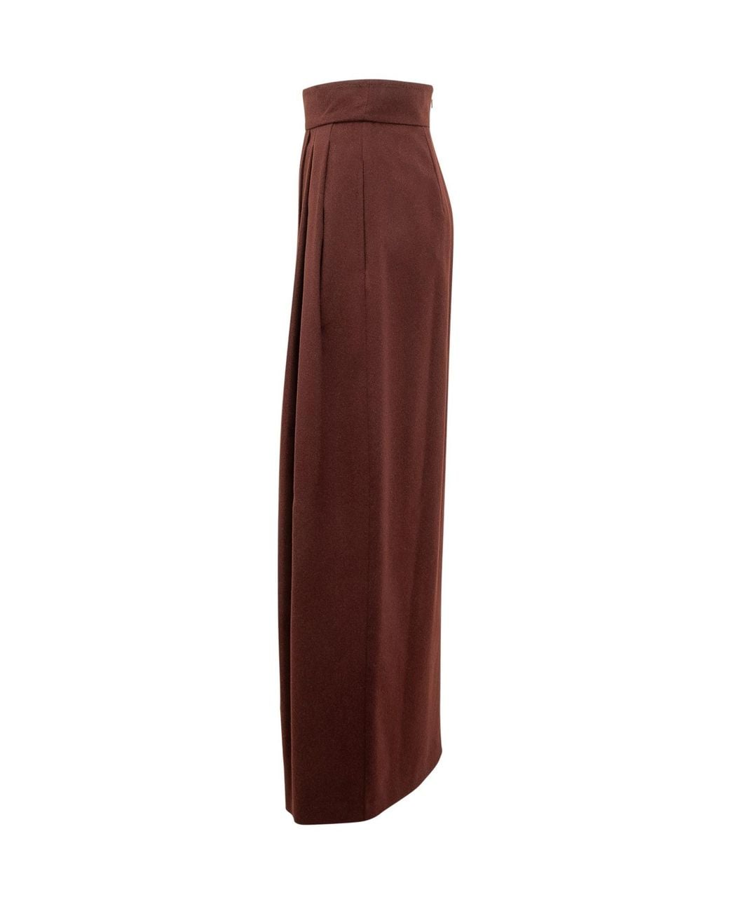 Max Mara Purple Zattera Pleated Maxi Skirt