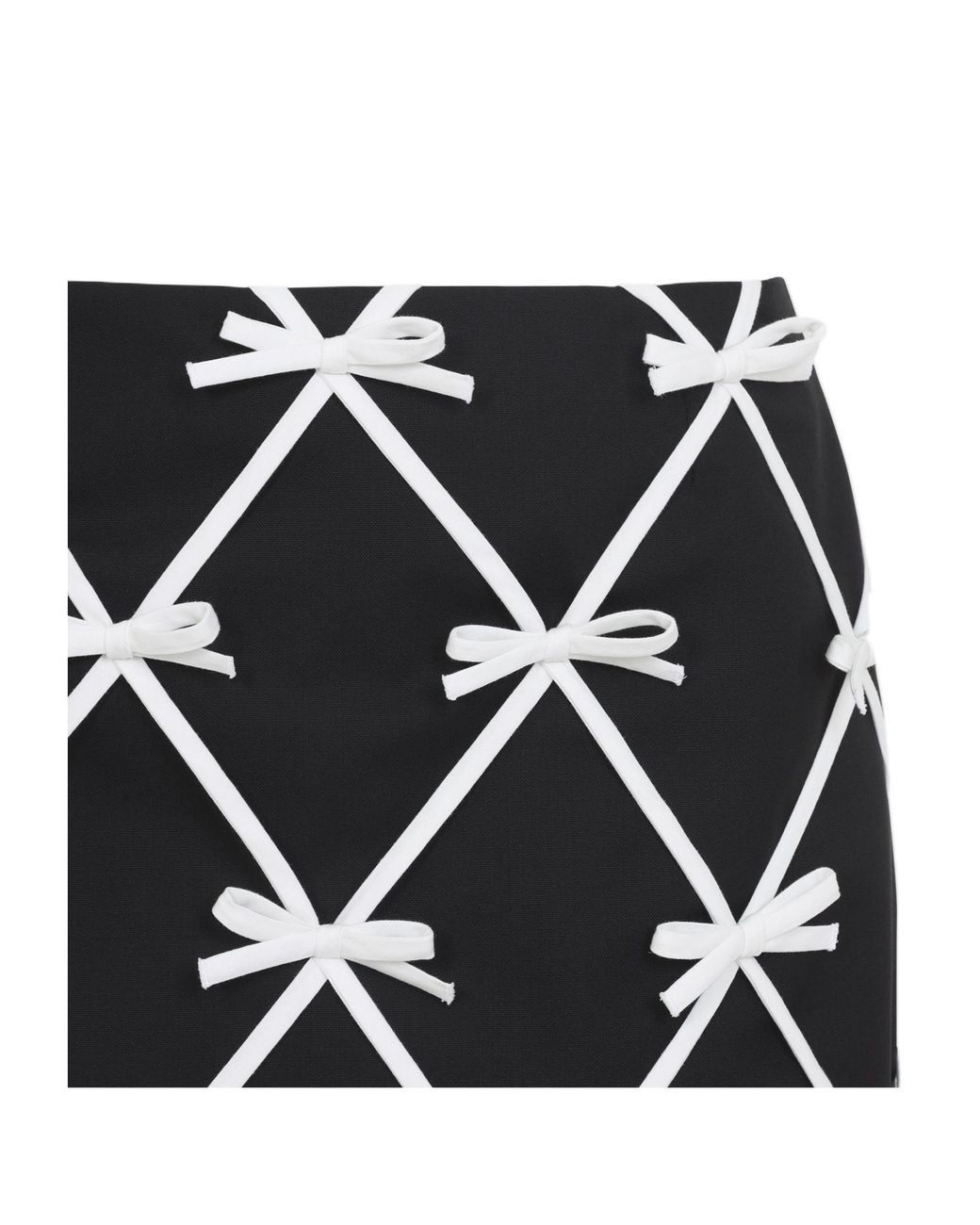 Moschino Black Bow-Embellished Mini Skirt