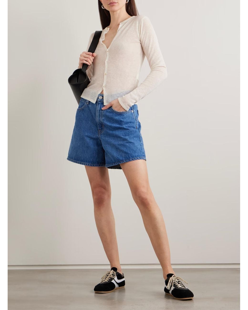 SLVRLAKE Denim Blue Walker Denim Shorts