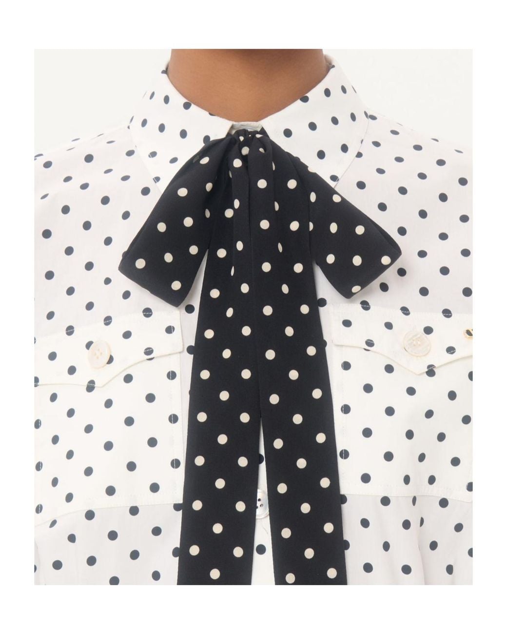 Valentino White Poplin Plusdepois Print Midi Dress