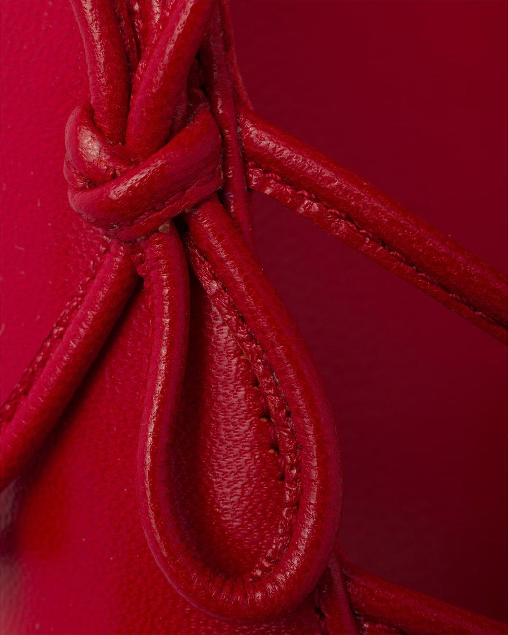 Prada Red Leather Decolette