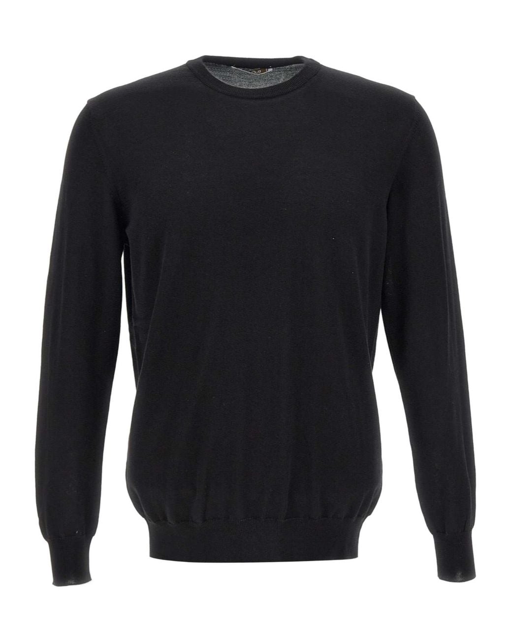 Kangra Cashmere Blue Kangra Crew Neck Sweater for men