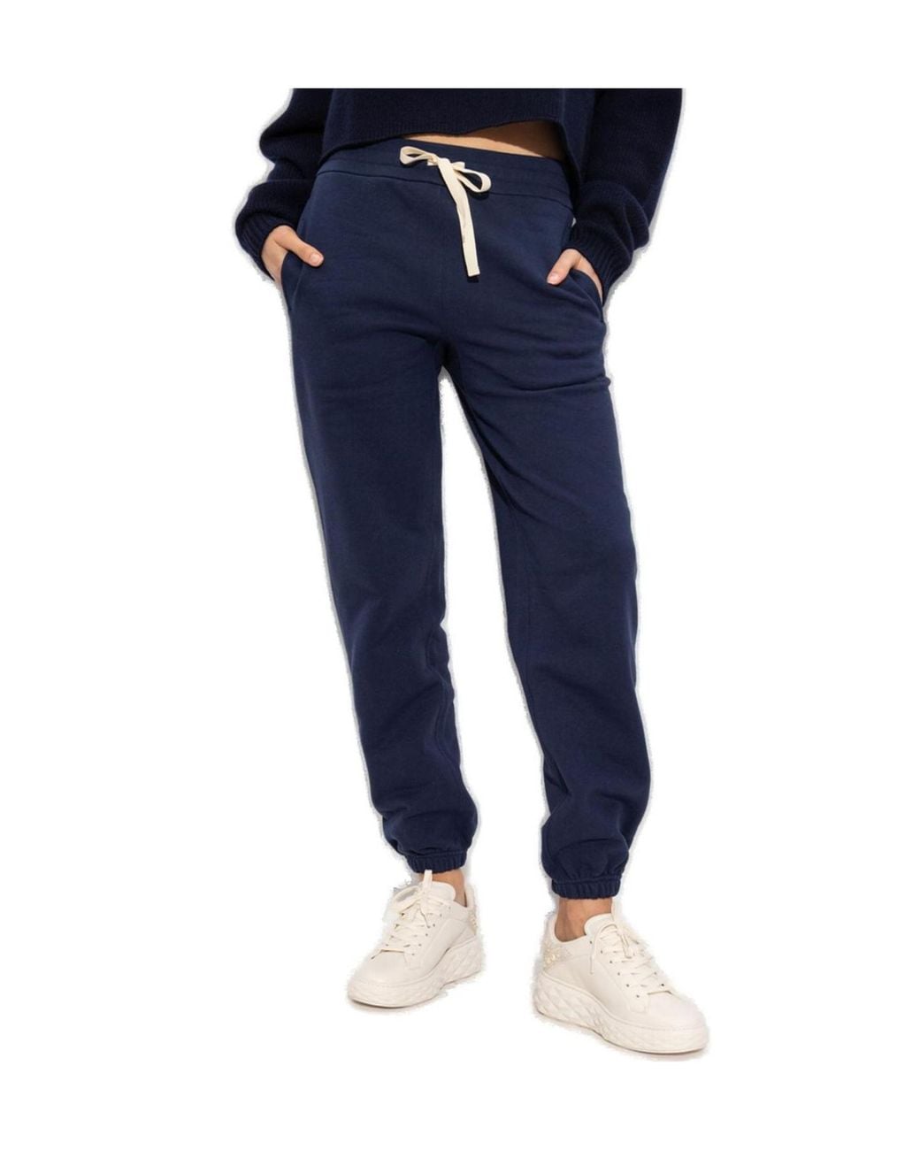 Jil Sander Blue Drawstring Sweatpants