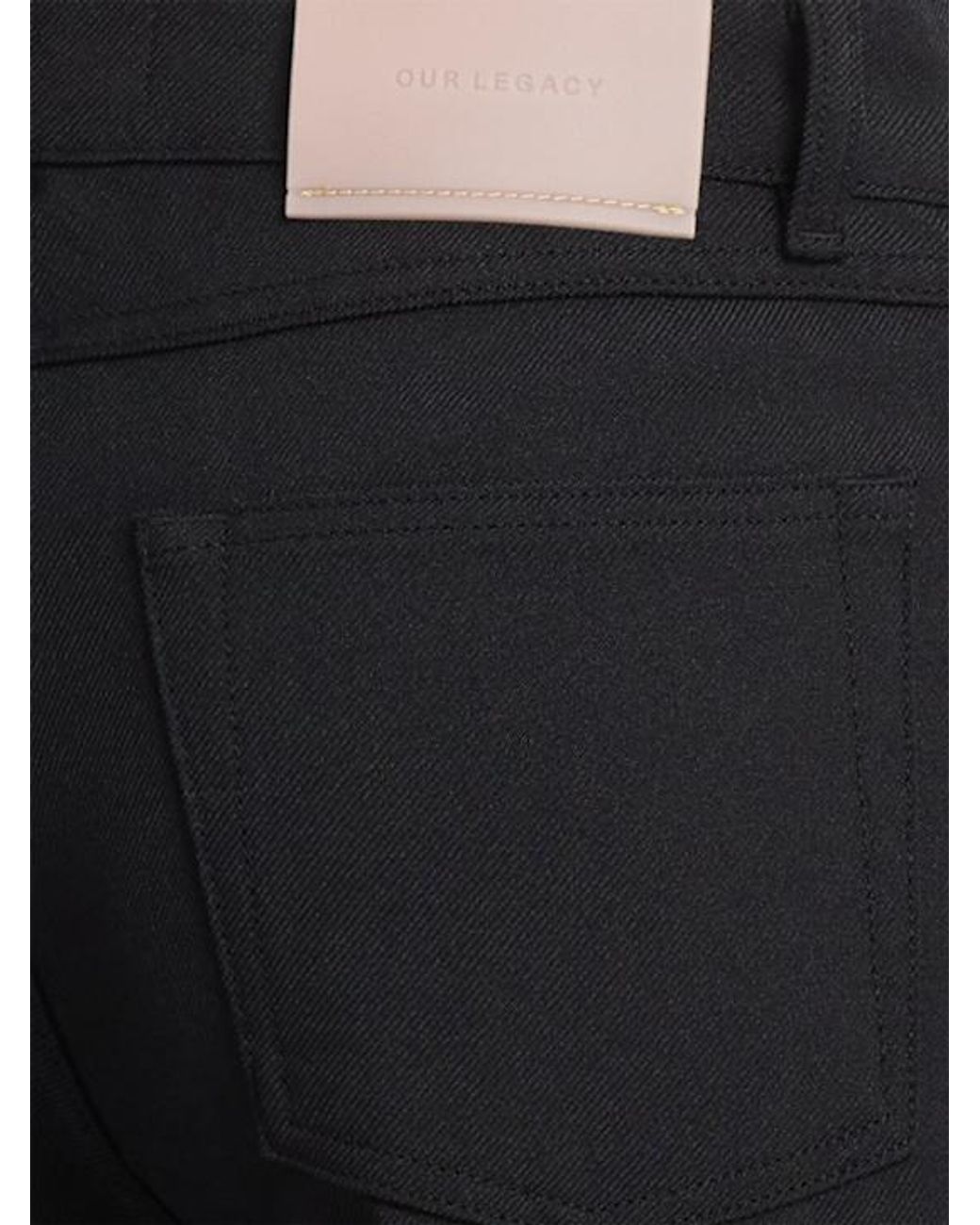Our Legacy Black Boot Cut Denim Straight Jeans