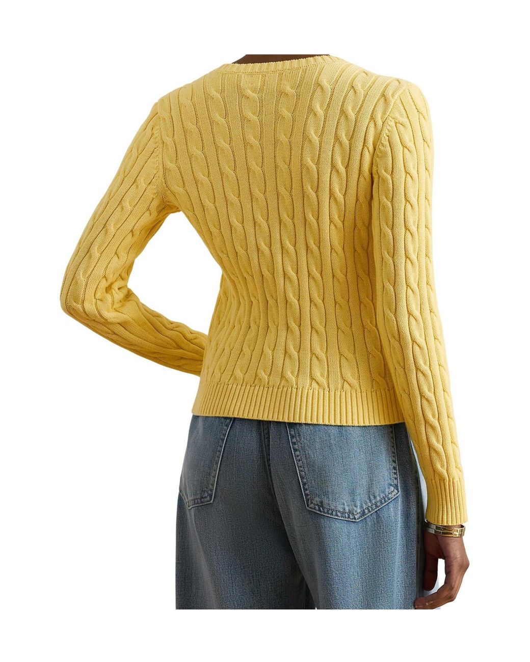 Ralph Lauren Yellow Knitted Cardigan