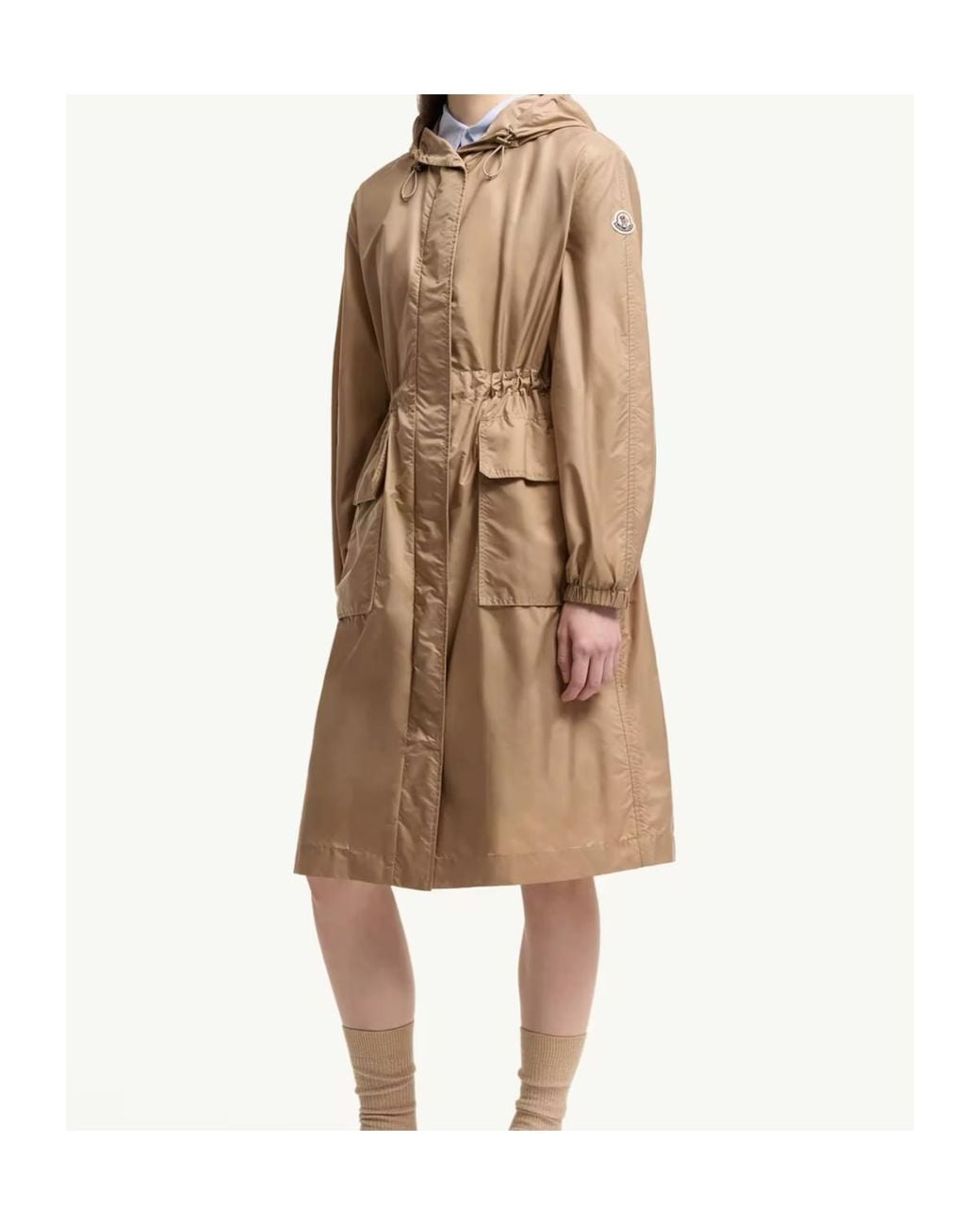 Moncler Natural Hiengos Hooded Coat
