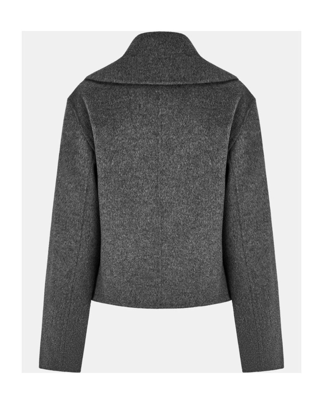 Joseph Gray Double-Breasted Casual Jacket