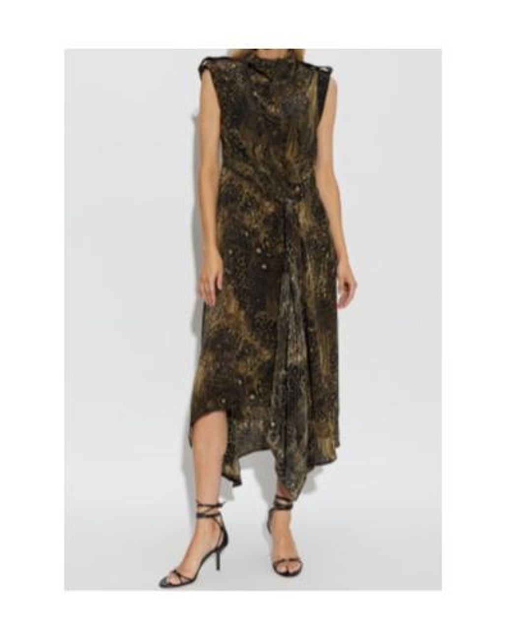 AllSaints Green Patterned Dress