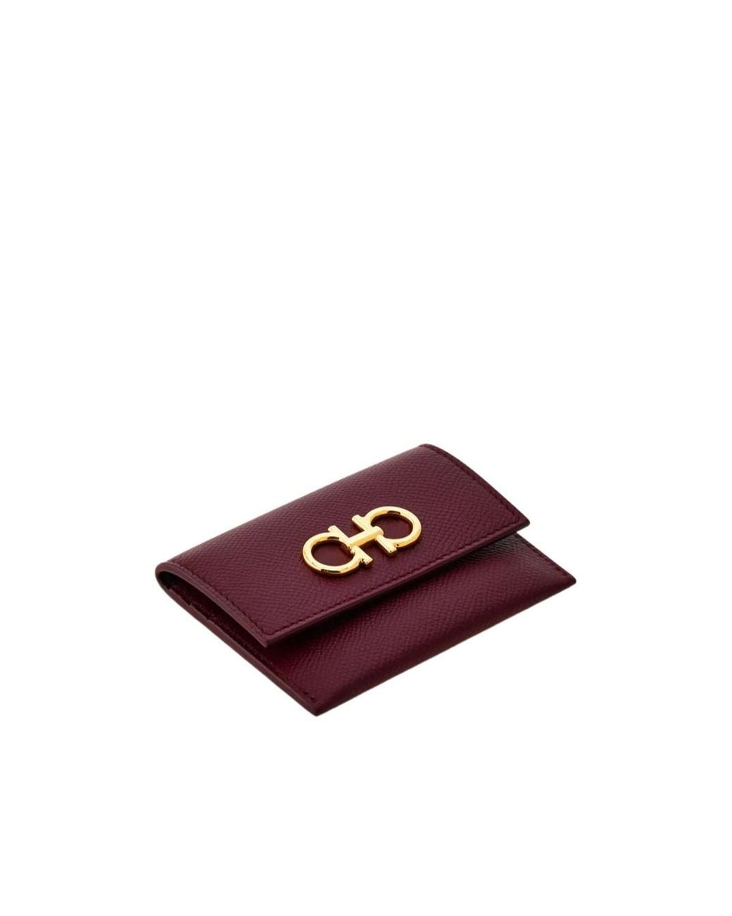 Ferragamo Purple Ferragamo Gancini Card Case