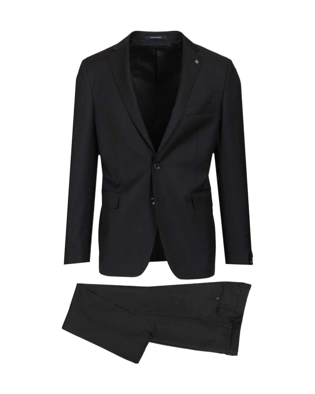 Tagliatore Black Single Breasted Two-Piece Suit for men