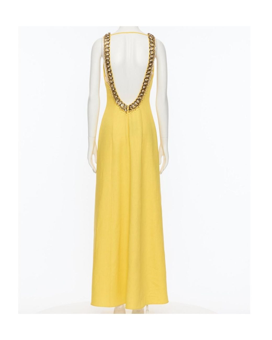 Valentino Yellow Sleeveless Dress