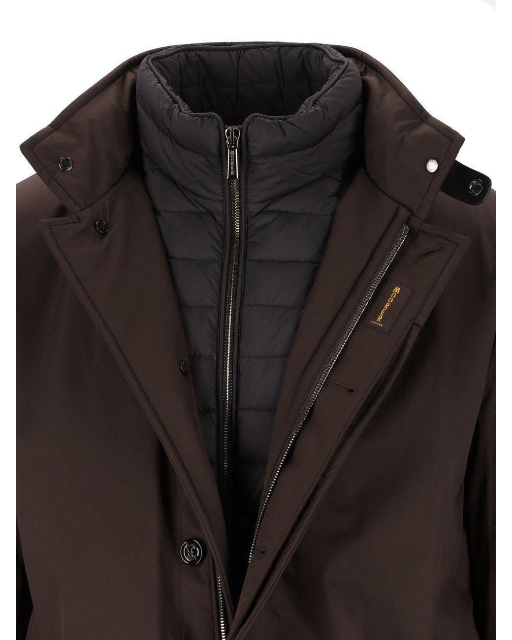 Moorer Brown Reis Padded Coat for men