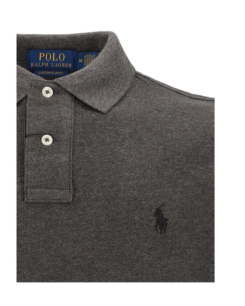 Polo Ralph Lauren Black Short-Sleeved Polo Shirt for men