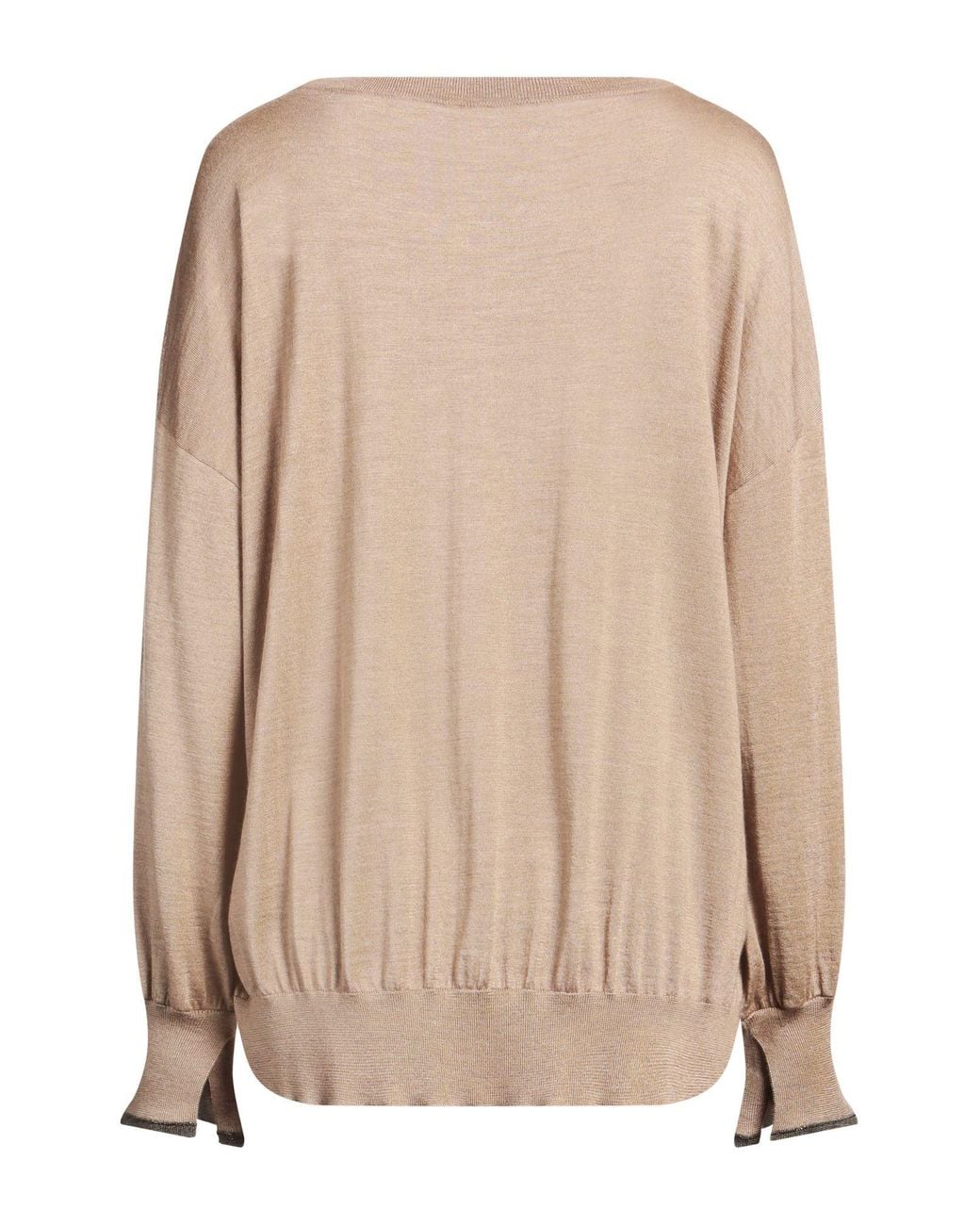 Brunello Cucinelli Natural Long Sleeves Jumpers