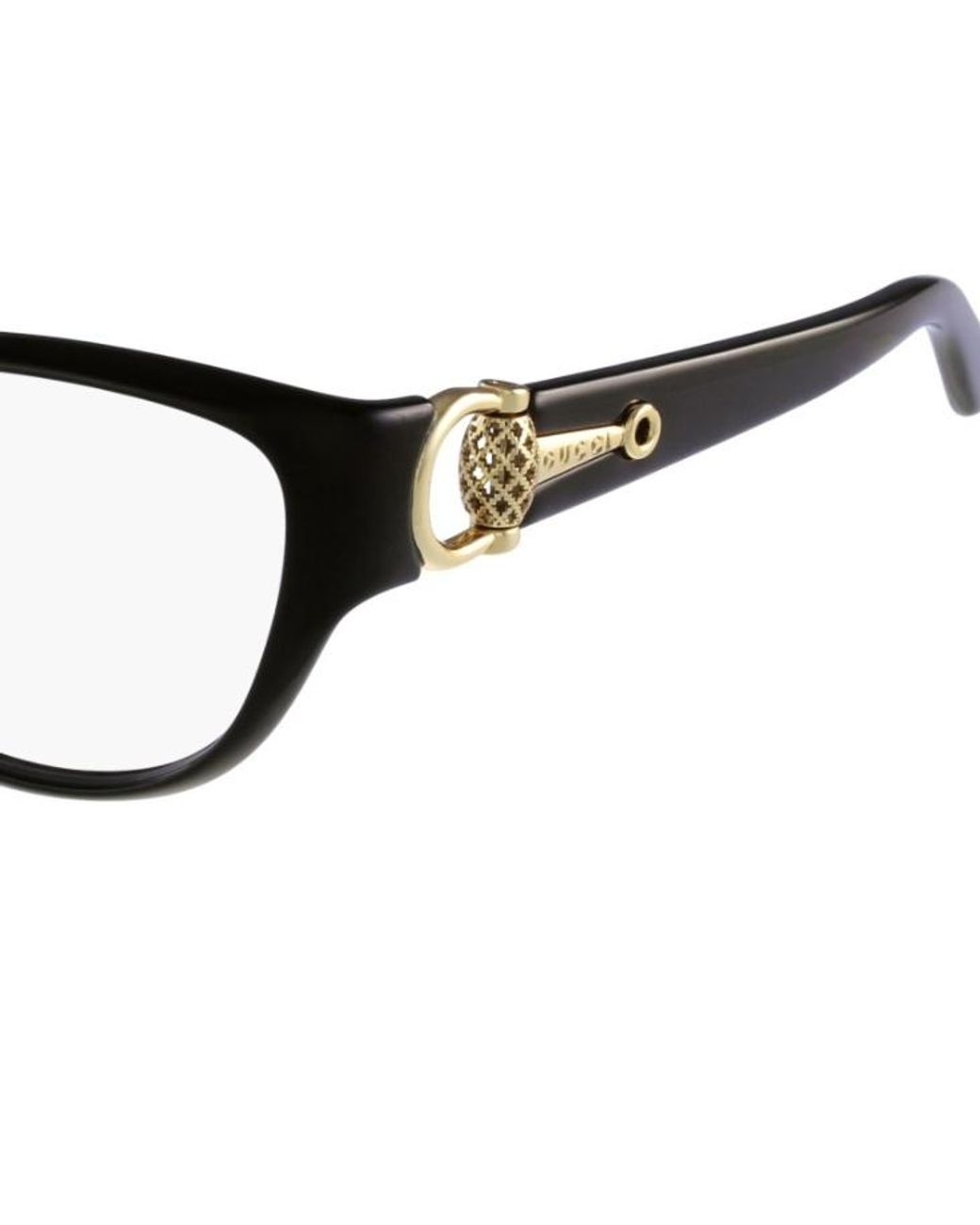 Gucci White Logo Detail Flat Lens