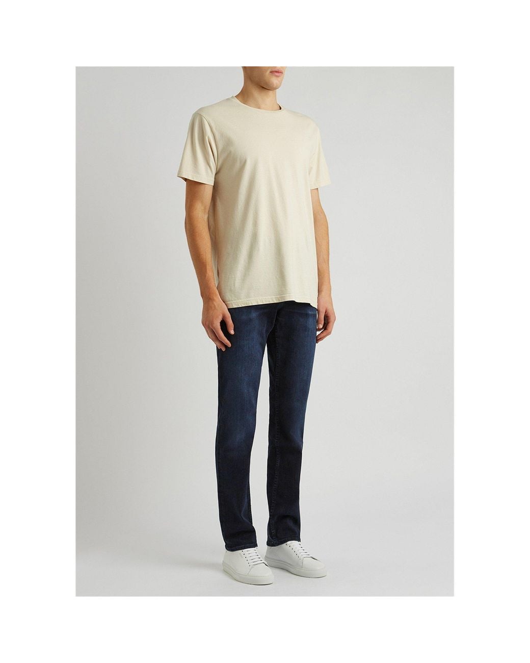 7 For All Mankind Blue Logo Jeans for men