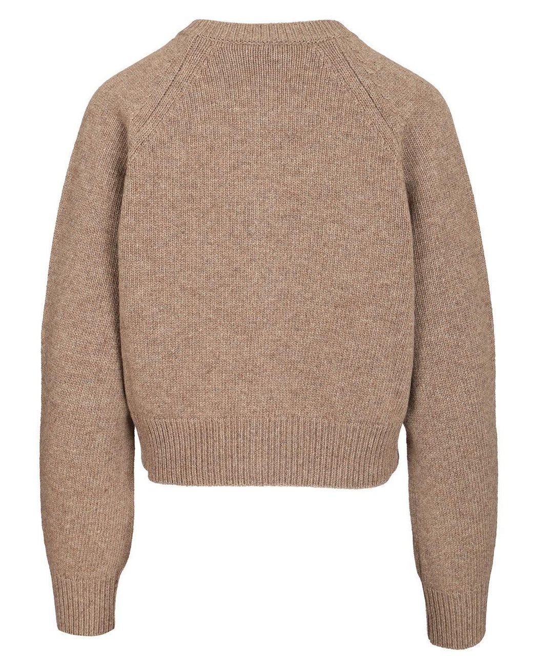 Weekend by Maxmara Natural Button-Up Wool Cardigan