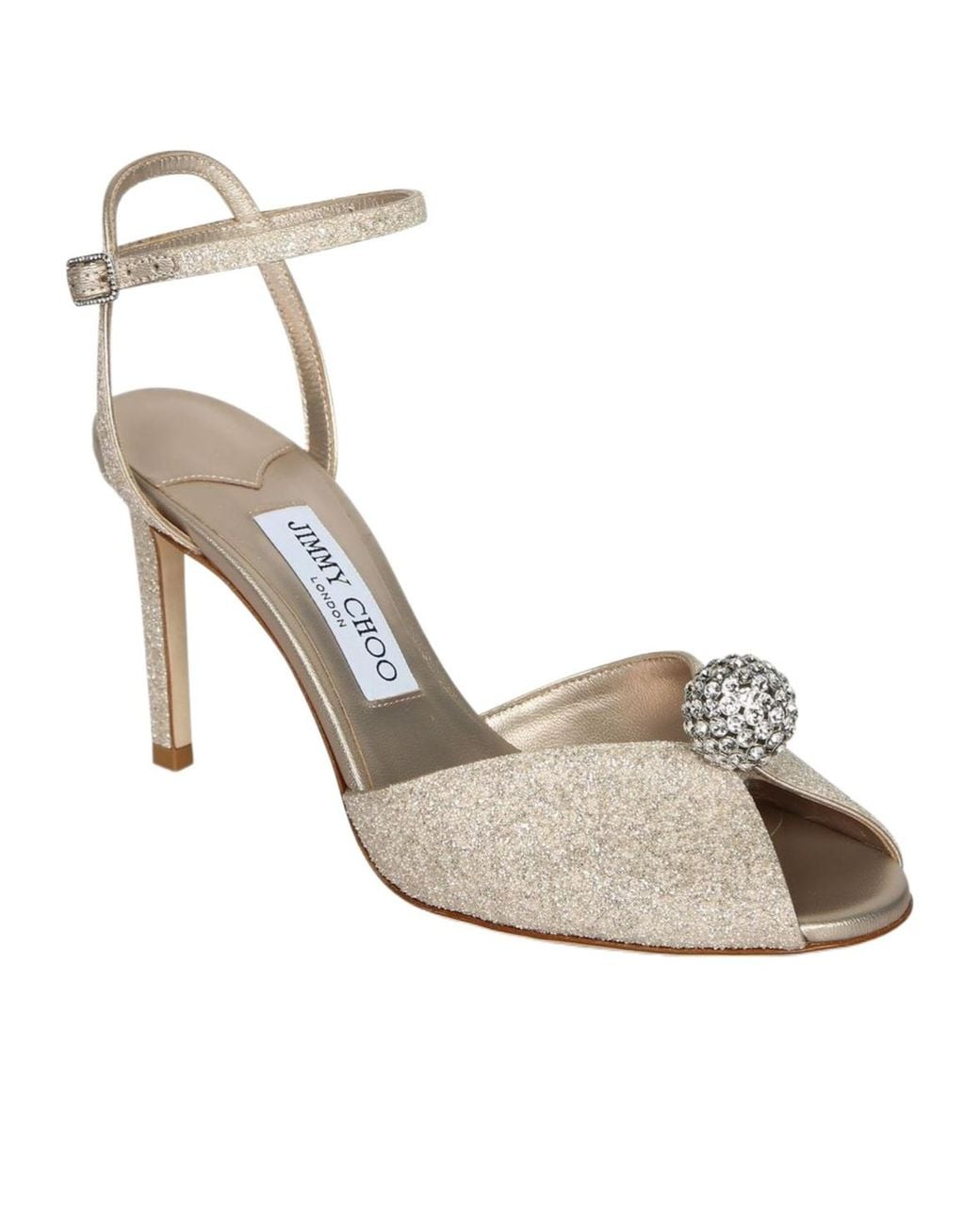 Jimmy Choo Metallic Sacora 85 Sandals